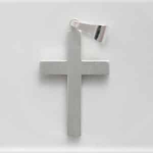 Ristiriipus 30mm x 20mm, hopeaa