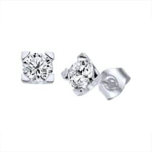vimanttikorvakorut Seine 2x 0,10ct valkokultaa