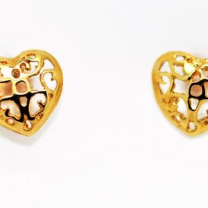 kultaiset sydänkorvakorut