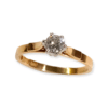 Timanttisormus 18k kultaa, 0,25ct W/VS